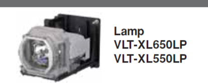 Projector Lamp VLT-XL550LP