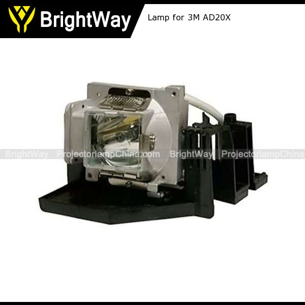 Replacement Projector Lamp bulb for 3M AD20X