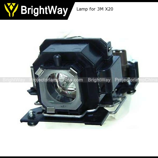 Replacement Projector Lamp bulb for 3M X20