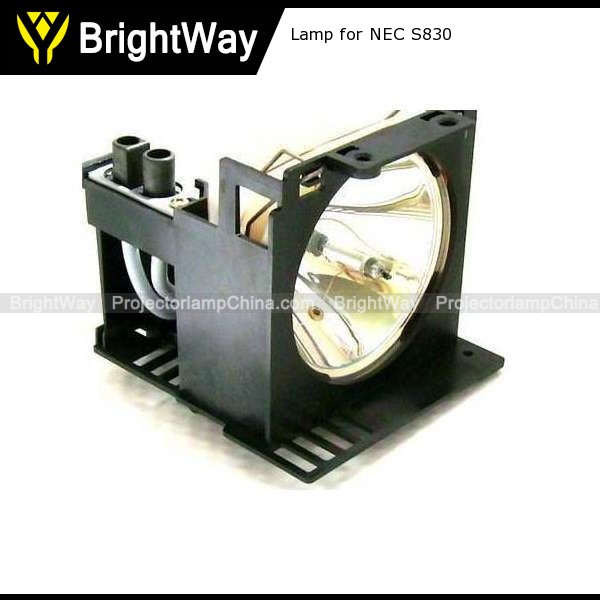 Replacement Projector Lamp bulb for NEC S830
